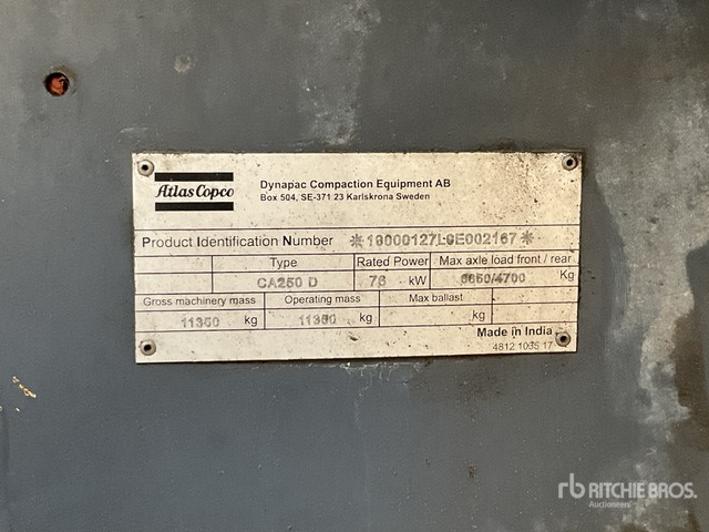 2014 Dynapac CA250D - Pemadat: gambar 3 2014 Dynapac CA250D - Pemadat: gambar 3