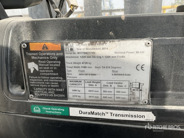 2014 Hyster H3.0FT 3 ton Forklift - Forklift: gambar 2 2014 Hyster H3.0FT 3 ton Forklift - Forklift: gambar 2