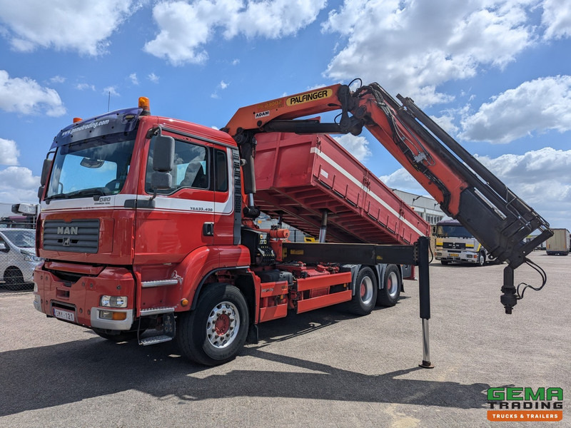MAN TGA 26.430 6x4 Dagcab Euro3 - Kipper + Palfinger PK23002 - Afstandsbediening - 291.000km - Truk jungkit, Truk derek: gambar 1 MAN TGA 26.430 6x4 Dagcab Euro3 - Kipper + Palfinger PK23002 - Afstandsbediening - 291.000km - Truk jungkit, Truk derek: gambar 1