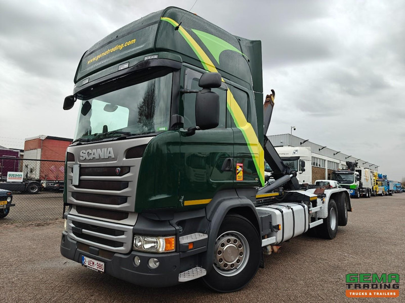 Scania R450 6x2/4 Topline Euro6A - HaakarmSysteem Marrel 26T - Standairco - LiftAs - Vangmuil - Dubbele Tanks - Hook lift: gambar 1 Scania R450 6x2/4 Topline Euro6A - HaakarmSysteem Marrel 26T - Standairco - LiftAs - Vangmuil - Dubbele Tanks - Hook lift: gambar 1
