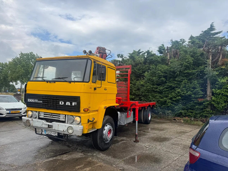 DAF 2300 4X2 Platform + Crane Spring/Spring German truck - Truk flatbed: gambar 2 DAF 2300 4X2 Platform + Crane Spring/Spring German truck - Truk flatbed: gambar 2