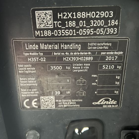 Forklift LPG Linde H35T-02 (393) EVO: gambar 19
