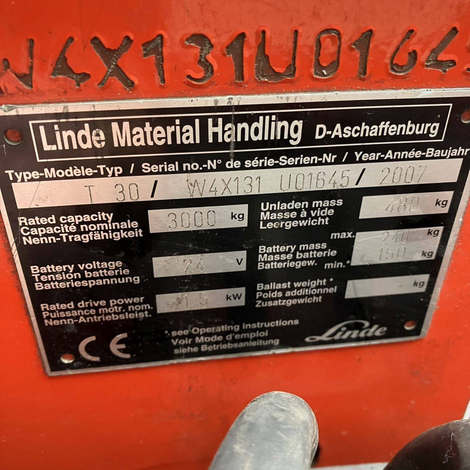 Truk pallet Linde T30AP (131): gambar 17