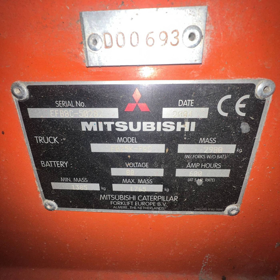 Mitsubishi FB25K-PAC - Forklift listrik: gambar 4 Mitsubishi FB25K-PAC - Forklift listrik: gambar 4