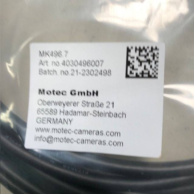 Motec MK496.7 Camera cable for forklift - Kabel/ Kawat harness untuk Peralatan untuk menangani material: gambar 2 Motec MK496.7 Camera cable for forklift - Kabel/ Kawat harness untuk Peralatan untuk menangani material: gambar 2