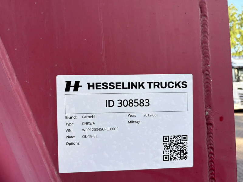 Semi-trailer jungkit Carnehl 60m3 10 tons assen, Stuuras, Bietenrek, nieuwe APK!: gambar 12