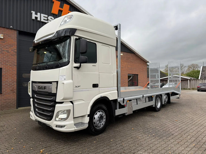 DAF XF 480 6X2 SSC FAR Oprijwagen Machinery transport Laadbak nieuw EURO 6 - Truk pengangkut mobil: gambar 1 DAF XF 480 6X2 SSC FAR Oprijwagen Machinery transport Laadbak nieuw EURO 6 - Truk pengangkut mobil: gambar 1