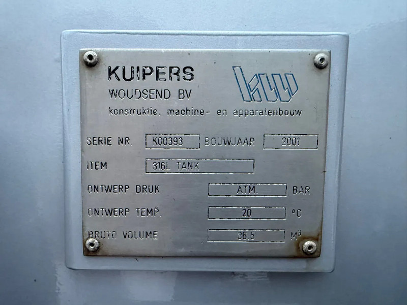 Semi-trailer tangki Vogelzang 36.5m3 RVS Mestoplegger Geijkte weging Bemonstering 2x Stuuras: gambar 18 Semi-trailer tangki Vogelzang 36.5m3 RVS Mestoplegger Geijkte weging Bemonstering 2x Stuuras: gambar 18