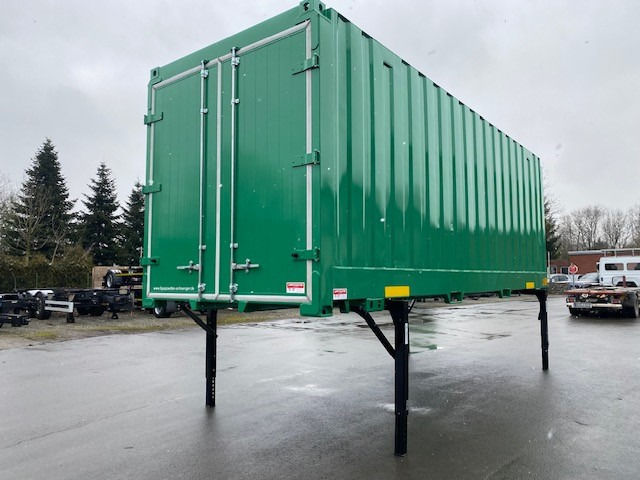 Krone BDF-System 7.45, LACK NEU in RAL 6024, FABRIKNEUE Portaltüren - Tukar tubuh box: gambar 2 Krone BDF-System 7.45, LACK NEU in RAL 6024, FABRIKNEUE Portaltüren - Tukar tubuh box: gambar 2