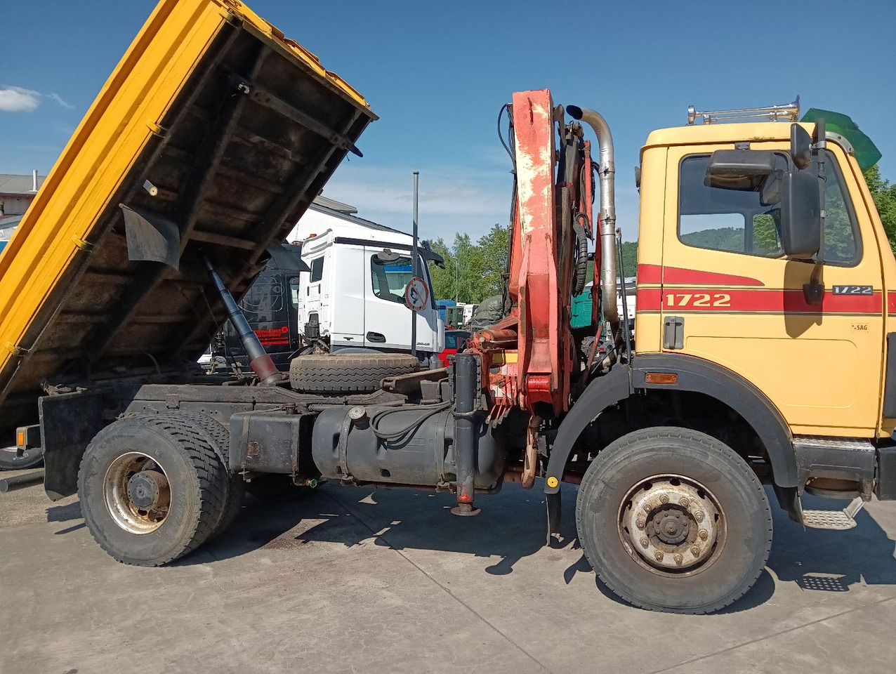 Mercedes-Benz SK 1722 AK 4x4 Blatt Schalter PalfingerPK10500A4 - Truk jungkit, Truk derek: gambar 2 Mercedes-Benz SK 1722 AK 4x4 Blatt Schalter PalfingerPK10500A4 - Truk jungkit, Truk derek: gambar 2