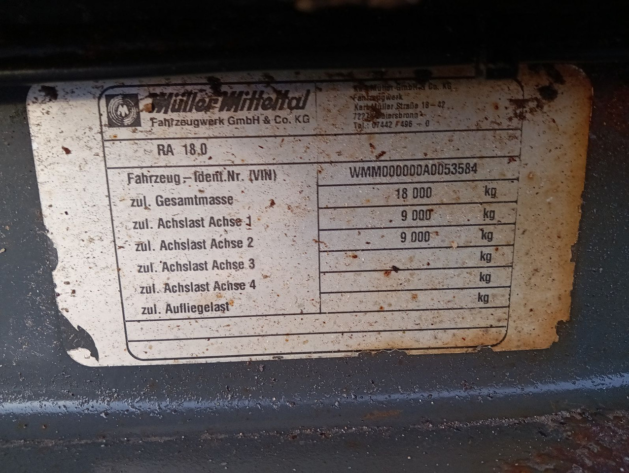 Müller-Mitteltal RA18 Abrollanhänger 7m BPW Trommel TÜV 5/2025 Müller-Mitteltal RA18 Abrollanhänger 7m BPW Trommel TÜV 5/2025 - Trailer lewati: gambar 3 Müller-Mitteltal RA18 Abrollanhänger 7m BPW Trommel TÜV 5/2025 Müller-Mitteltal RA18 Abrollanhänger 7m BPW Trommel TÜV 5/2025 - Trailer lewati: gambar 3