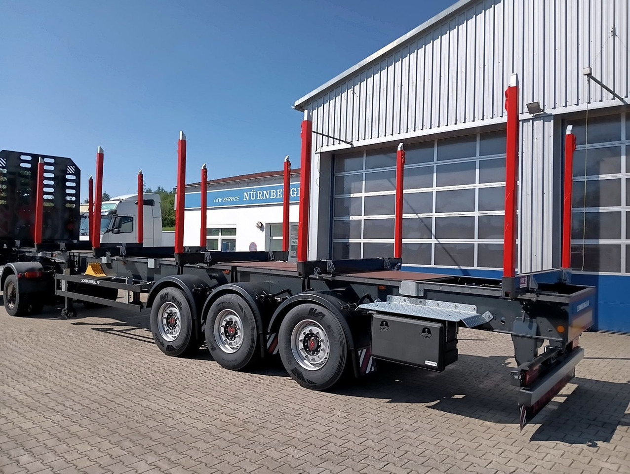 Schwarzmüller 3-A Rungensattel 6xExte144S 5560kg NEU sofort Schwarzmüller 3-A Rungensattel 6xExte144S 5560kg NEU sofort - Semi-trailer pengangkut kayu: gambar 2 Schwarzmüller 3-A Rungensattel 6xExte144S 5560kg NEU sofort Schwarzmüller 3-A Rungensattel 6xExte144S 5560kg NEU sofort - Semi-trailer pengangkut kayu: gambar 2