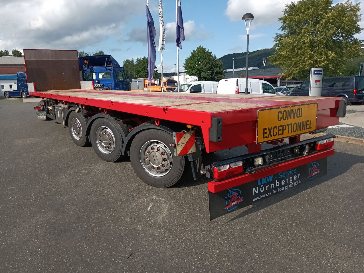 Schwarzmüller 3-A TELE-Plateau TRIDEC REIFEN/BREMSE/LACK/TÜV - Semi-trailer flatbed: gambar 1 Schwarzmüller 3-A TELE-Plateau TRIDEC REIFEN/BREMSE/LACK/TÜV - Semi-trailer flatbed: gambar 1