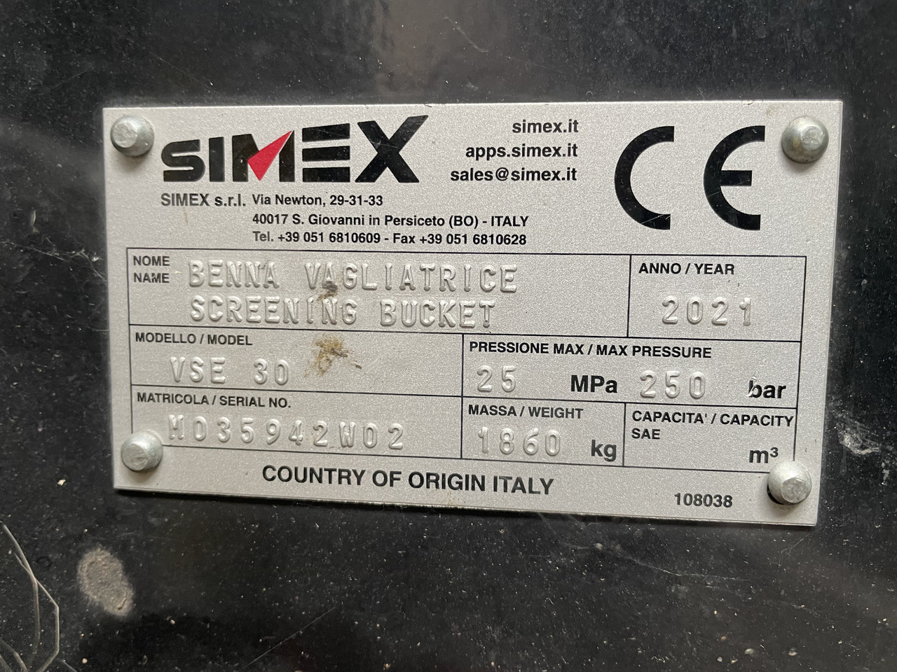 Simex VSE Siebschaufeln m. hydr. WELLENVERSTELLUNG - Menyortir ember untuk Ekskavator: gambar 4 Simex VSE Siebschaufeln m. hydr. WELLENVERSTELLUNG - Menyortir ember untuk Ekskavator: gambar 4