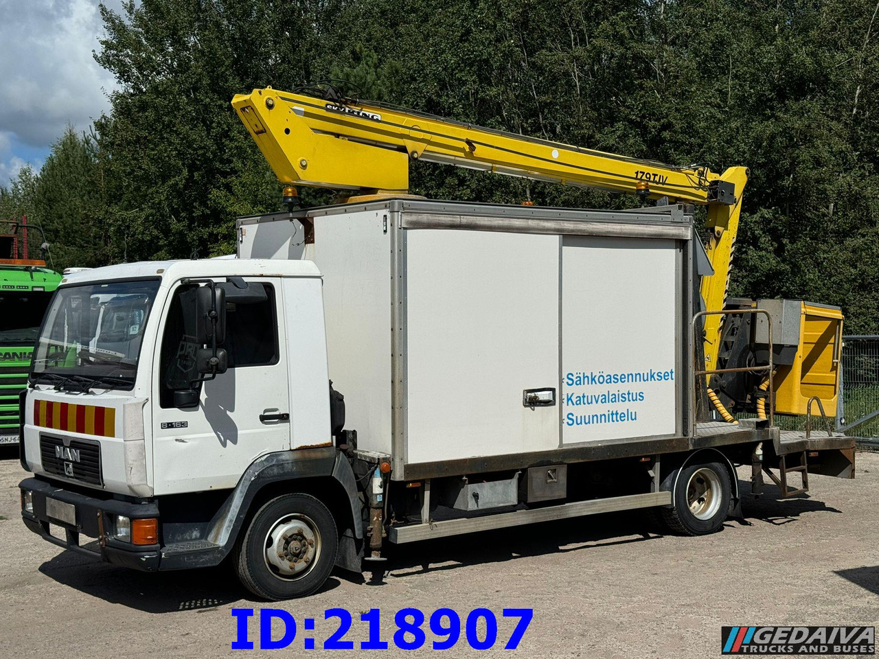 MAN LE 220C + Sky King 179TV - Platform udara yang dipasang di truk: gambar 1 MAN LE 220C + Sky King 179TV - Platform udara yang dipasang di truk: gambar 1