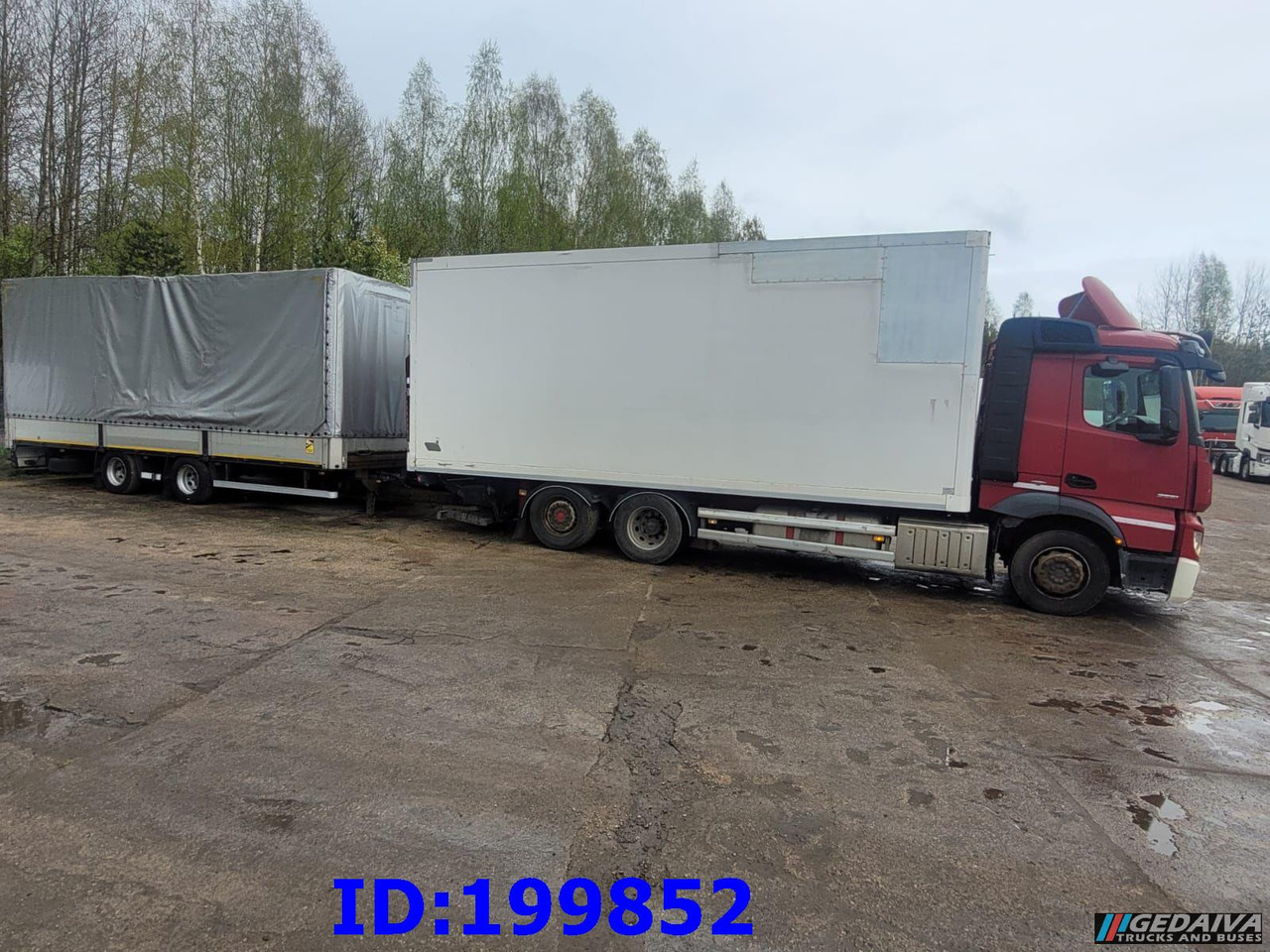 MERCEDES-BENZ Actros 2551 6x2 Euro5 + tilt trailer - Truk box: gambar 2 MERCEDES-BENZ Actros 2551 6x2 Euro5 + tilt trailer - Truk box: gambar 2