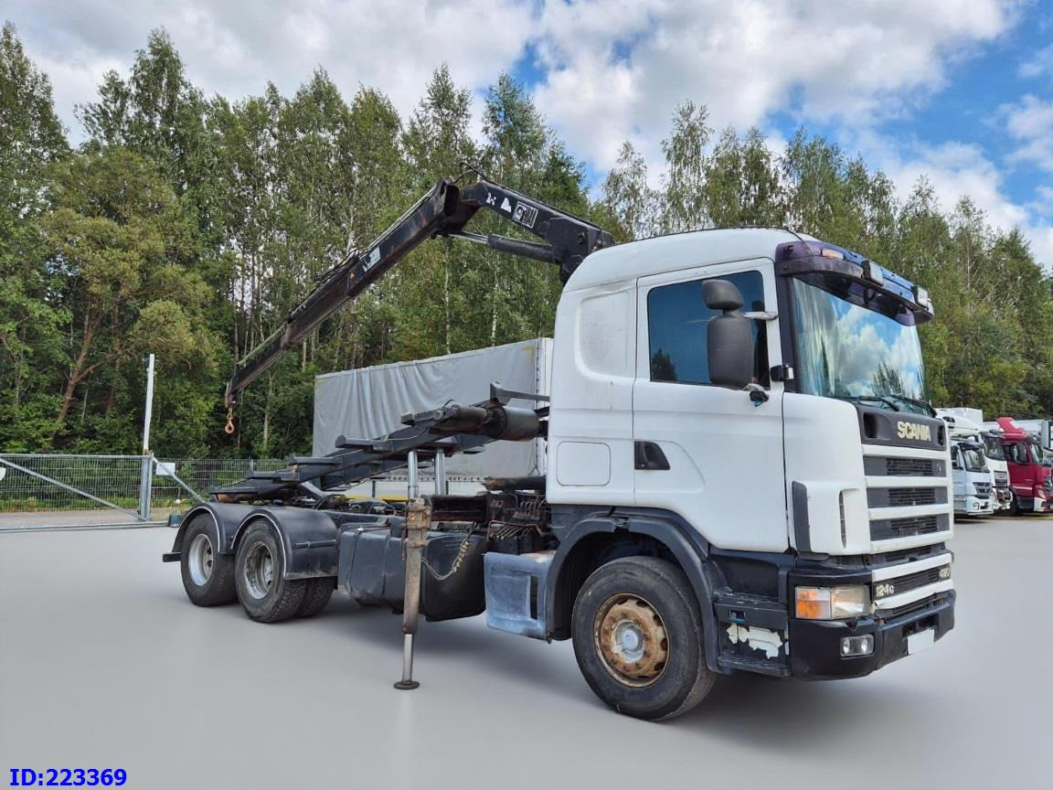 SCANIA R124 420 + Crane HIAB 140AW - Truk jungkit: gambar 4 SCANIA R124 420 + Crane HIAB 140AW - Truk jungkit: gambar 4