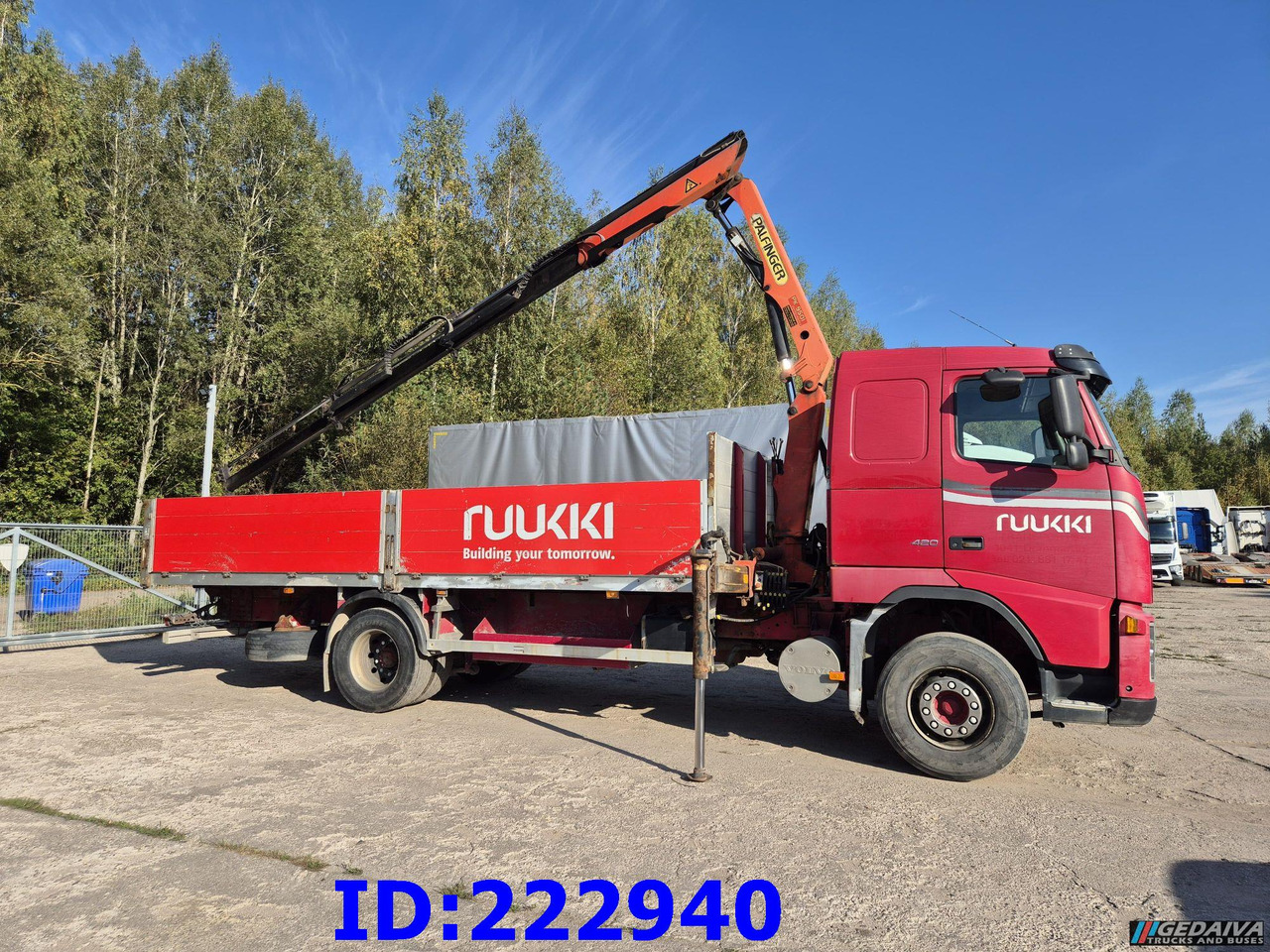 VOLVO FH12 420HP + Crane Palfinger PK9501 - Truk flatbed: gambar 4 VOLVO FH12 420HP + Crane Palfinger PK9501 - Truk flatbed: gambar 4