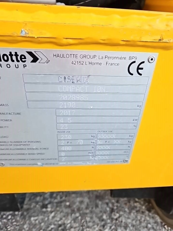 Haulotte Compact 10 N - Scissor lifts: gambar 5 Haulotte Compact 10 N - Scissor lifts: gambar 5