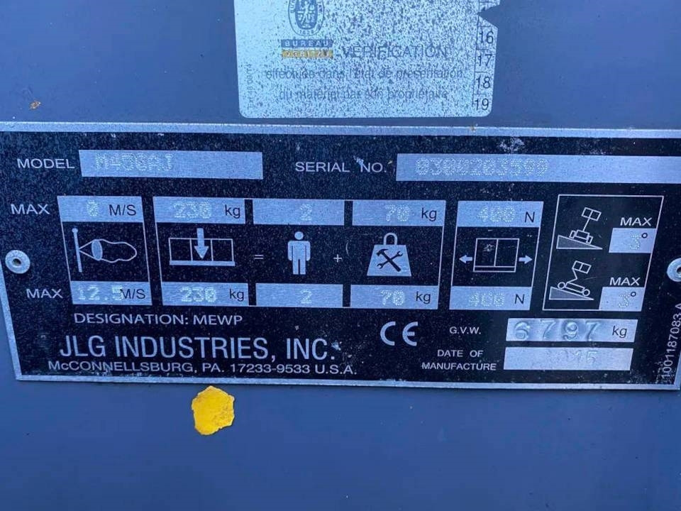 JLG M 450 AJ - Boom artikulasi: gambar 4 JLG M 450 AJ - Boom artikulasi: gambar 4