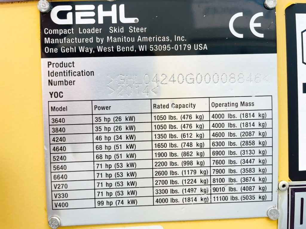Gehl SL4240 (4035) - Skid steer: gambar 3 Gehl SL4240 (4035) - Skid steer: gambar 3