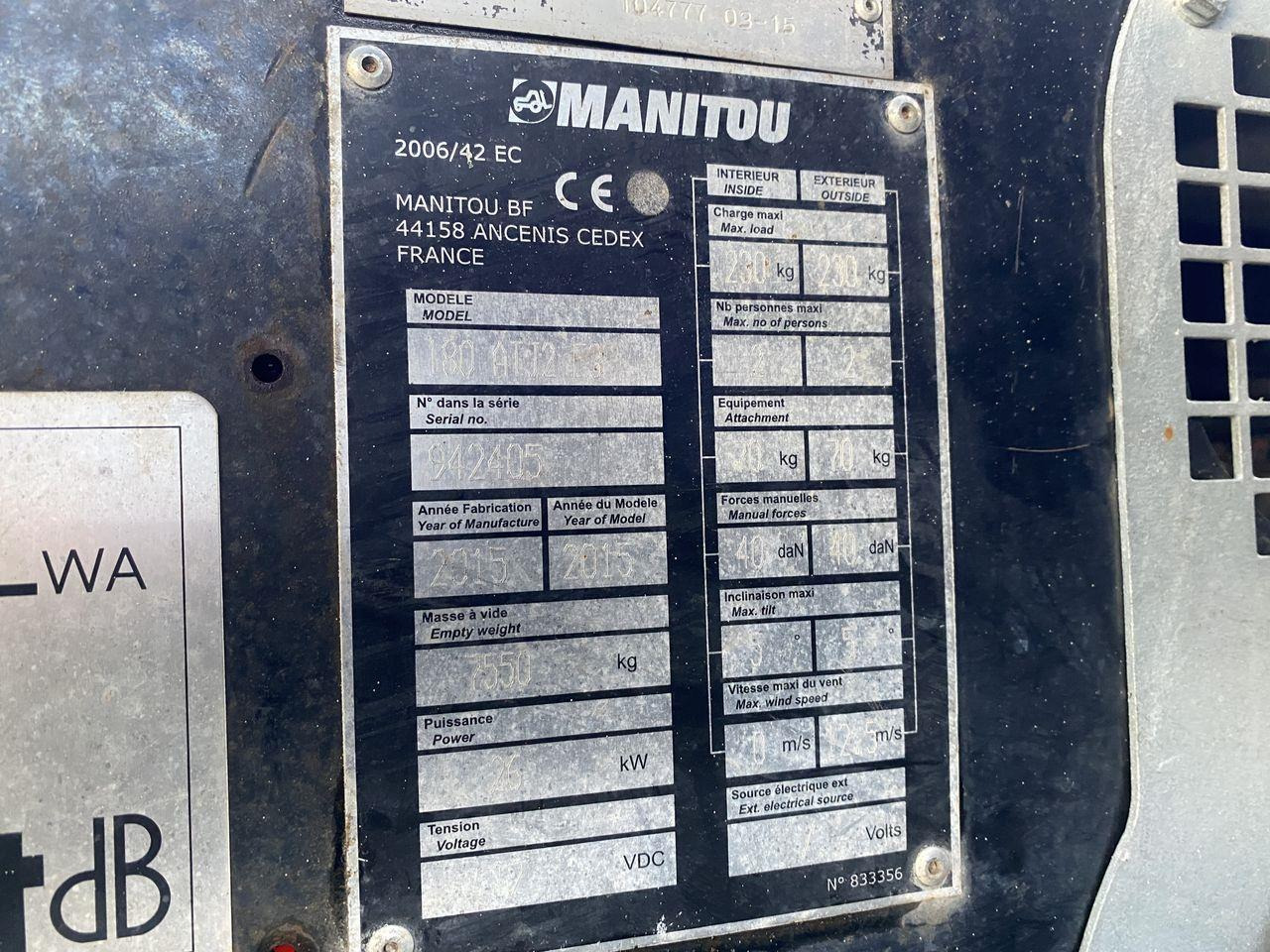 Boom artikulasi Manitou 180ATJ 2 RC: gambar 10
