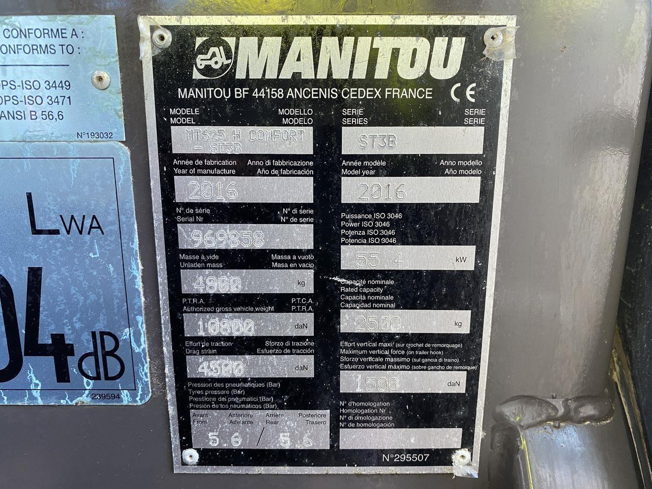 Telehandler Manitou MT625H Comfort: gambar 10