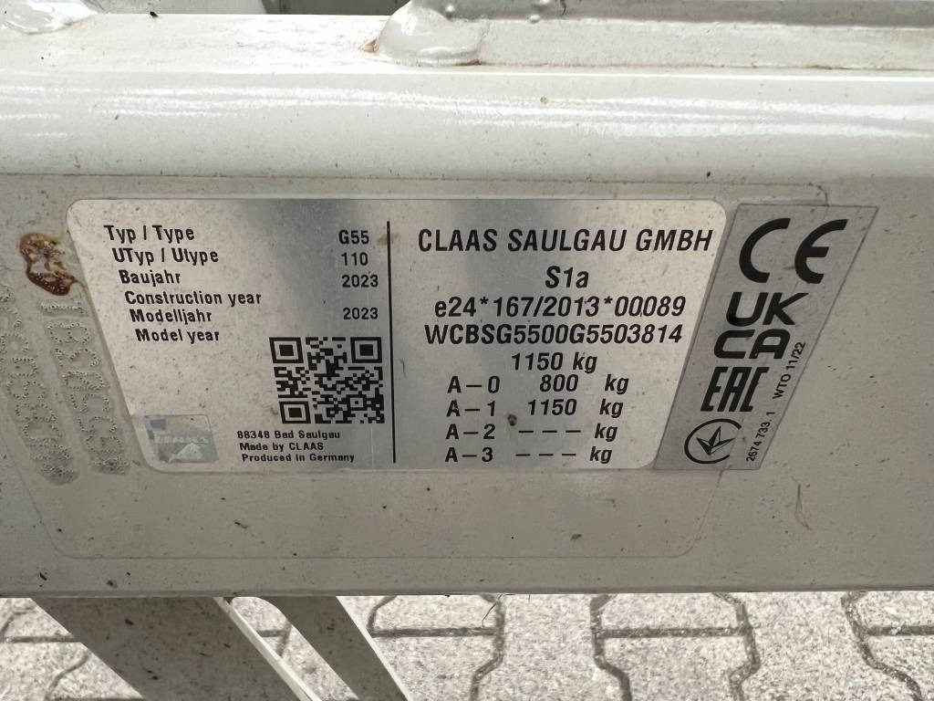 Tedder/ Menyapu Claas Volto 1100 T: gambar 6 Tedder/ Menyapu Claas Volto 1100 T: gambar 6