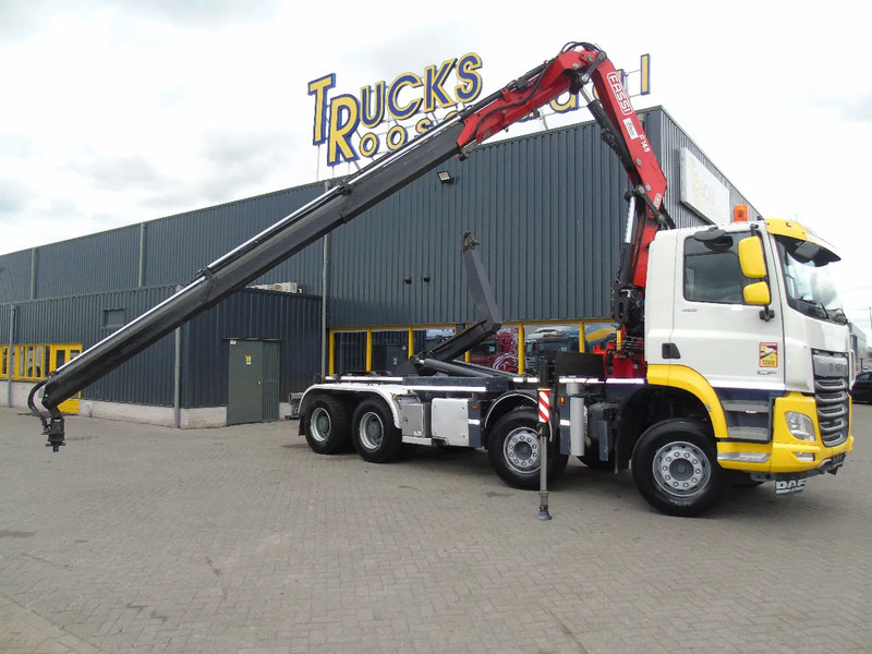 DAF CF 480 + 8X4 + FASSI 16T/M + 20T HOOK + REMOTE + PERFECT - Hook lift, Truk derek: gambar 2 DAF CF 480 + 8X4 + FASSI 16T/M + 20T HOOK + REMOTE + PERFECT - Hook lift, Truk derek: gambar 2
