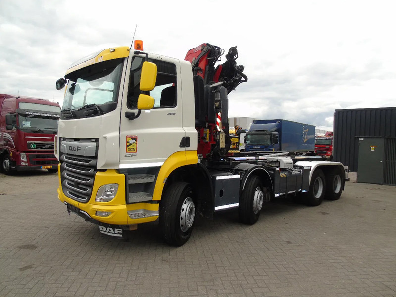 DAF CF 480 + 8X4 + FASSI 16T/M + 20T HOOK + REMOTE + PERFECT - Hook lift, Truk derek: gambar 4 DAF CF 480 + 8X4 + FASSI 16T/M + 20T HOOK + REMOTE + PERFECT - Hook lift, Truk derek: gambar 4