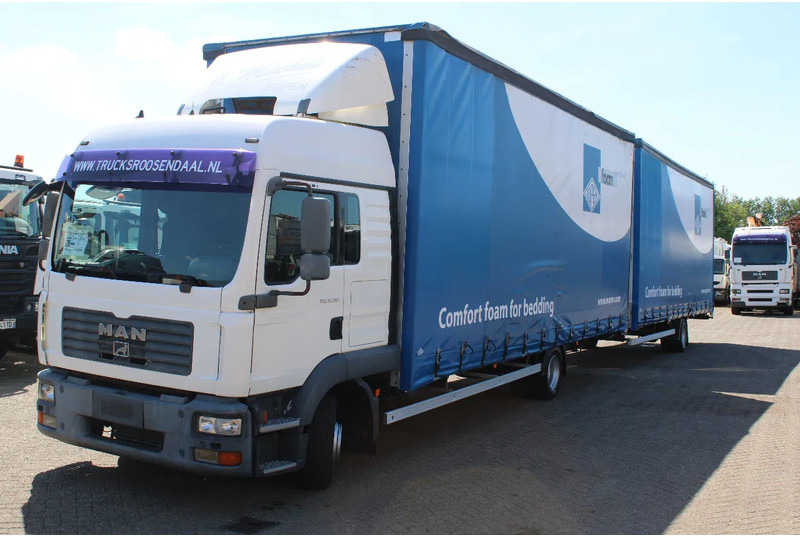MAN TGL 8.210 + TRAILER + SLEEPCAB COMBI - Truk dengan terpal samping: gambar 2 MAN TGL 8.210 + TRAILER + SLEEPCAB COMBI - Truk dengan terpal samping: gambar 2