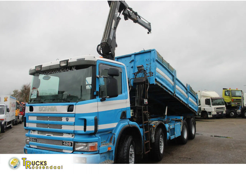 Scania G 420 + MANUAL + TIPPER + HIAB 144B-1 CL +EURO 3 - Truk derek: gambar 1 Scania G 420 + MANUAL + TIPPER + HIAB 144B-1 CL +EURO 3 - Truk derek: gambar 1