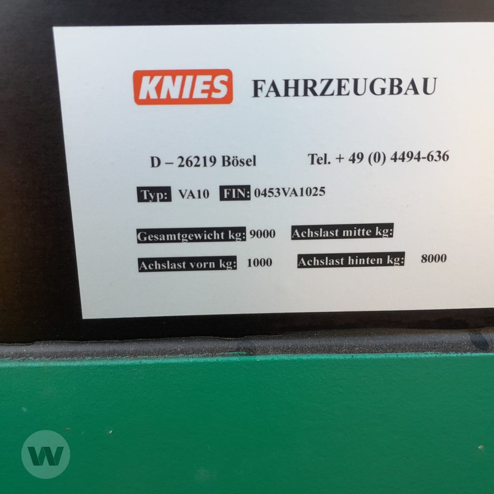 Knies VA 10 - Trailer pengangkut hewan: gambar 3 Knies VA 10 - Trailer pengangkut hewan: gambar 3