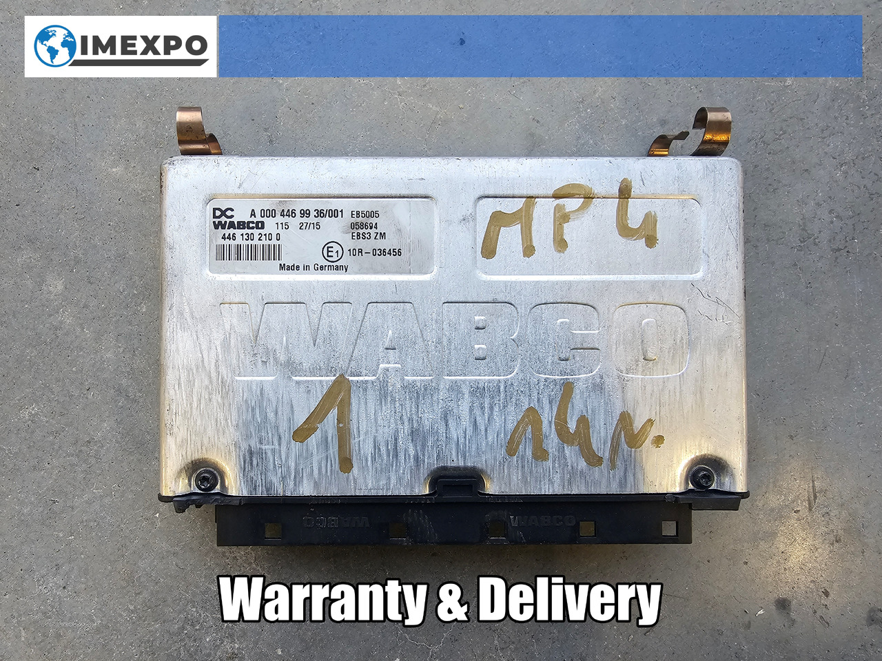 MERCEDES-BENZ ATEGO MP4 EURO 6 / ABS EBS CONTROL UNIT / A0004469936 - ECU: gambar 1 MERCEDES-BENZ ATEGO MP4 EURO 6 / ABS EBS CONTROL UNIT / A0004469936 - ECU: gambar 1