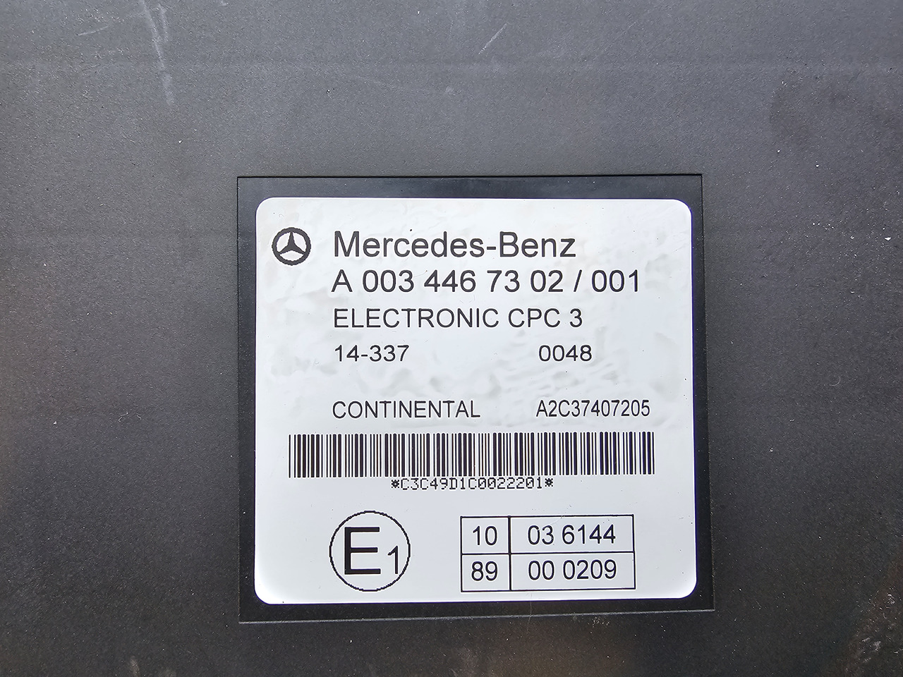 MERCEDES-BENZ ATEGO MP4 EURO 6 / CPC 3 CONTROL UNIT / A0034467302 - ECU: gambar 3 MERCEDES-BENZ ATEGO MP4 EURO 6 / CPC 3 CONTROL UNIT / A0034467302 - ECU: gambar 3