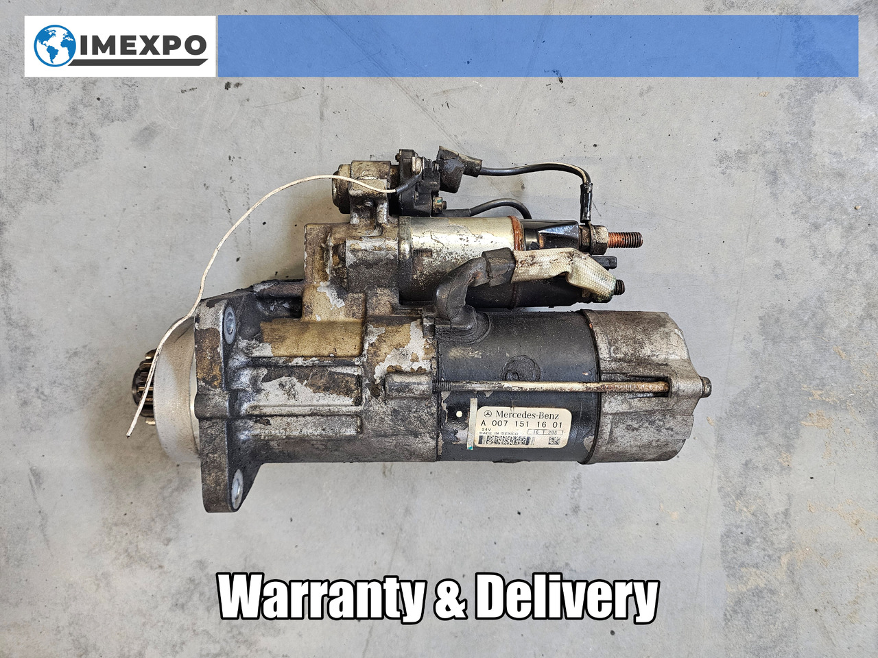MERCEDES-BENZ ATEGO MP4 EURO 6 / ENGINE STARTER / OM936 / A0071511601 - Pemula: gambar 1 MERCEDES-BENZ ATEGO MP4 EURO 6 / ENGINE STARTER / OM936 / A0071511601 - Pemula: gambar 1