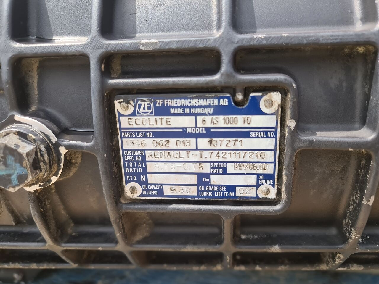 Renault 6AS1000TO AUTOMAT POWERPACK - Gearbox untuk Truk: gambar 5 Renault 6AS1000TO AUTOMAT POWERPACK - Gearbox untuk Truk: gambar 5