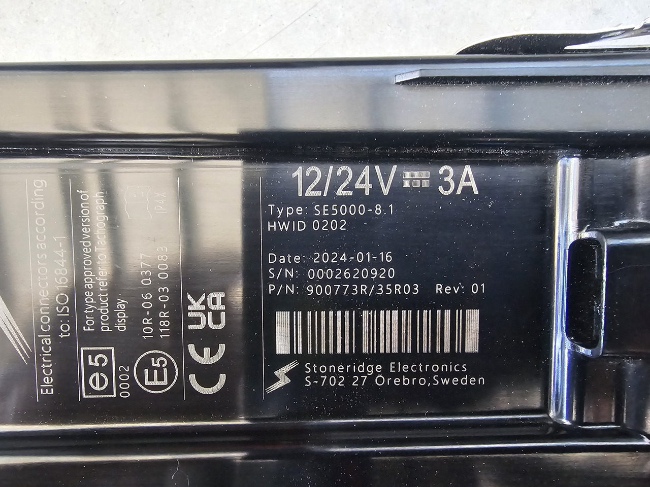 STONERIDGE SE5000-8.1 / VOLVO FH4 EURO 6 / TACHOGRAPH - Tachographs: gambar 3 STONERIDGE SE5000-8.1 / VOLVO FH4 EURO 6 / TACHOGRAPH - Tachographs: gambar 3