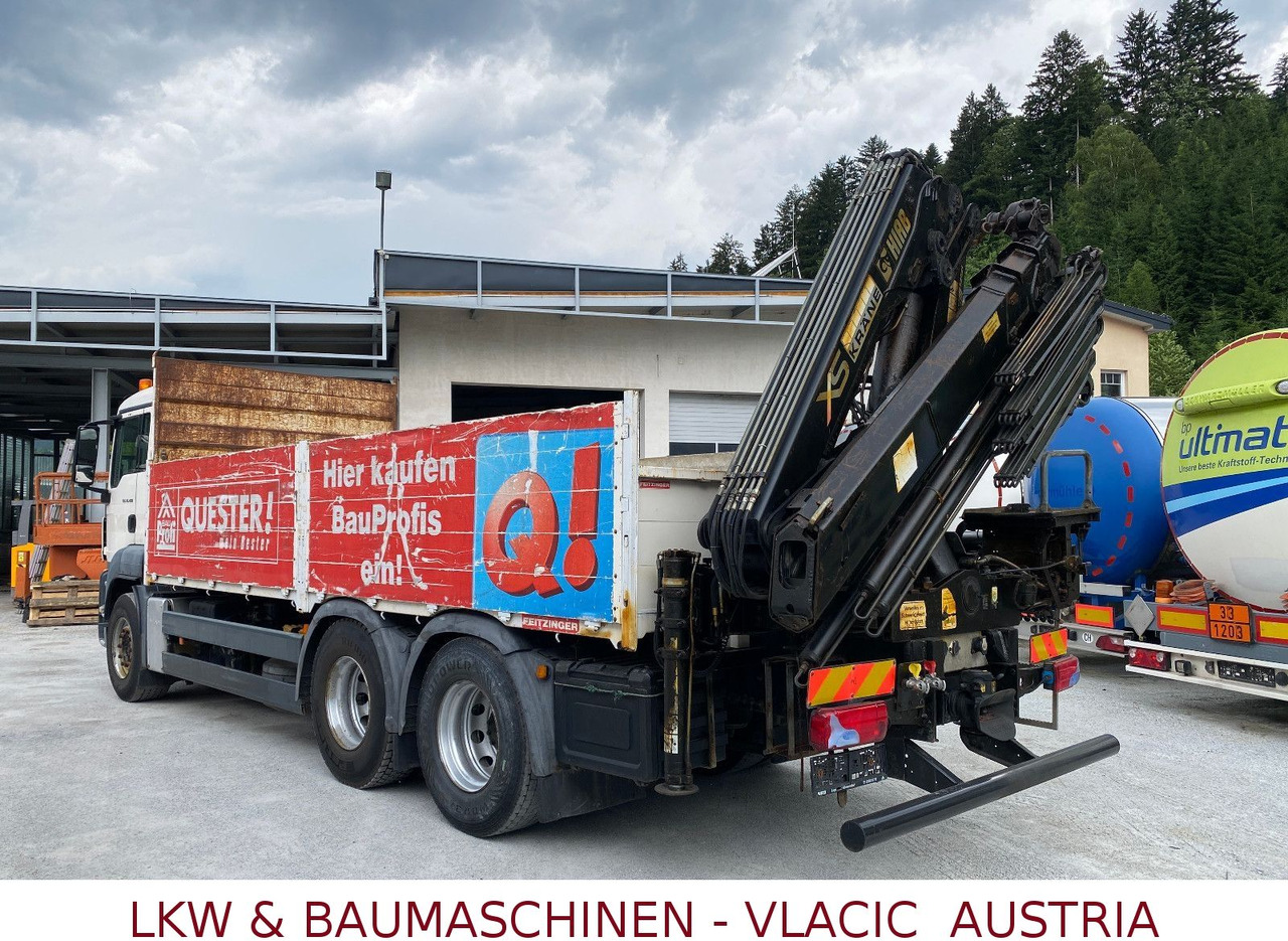 MAN TGS 26.400 6x4 mit Kran HIAB 166 - Truk flatbed, Truk derek: gambar 4 MAN TGS 26.400 6x4 mit Kran HIAB 166 - Truk flatbed, Truk derek: gambar 4