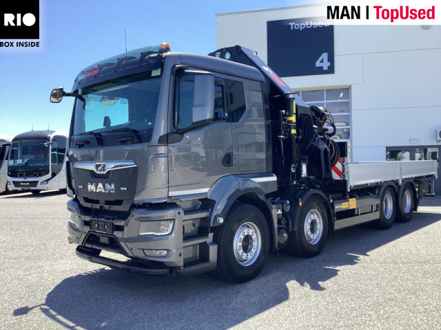MAN TGS 35.510 8x4 BL CH HIAB X-HiPro 858 E 8 - Truk flatbed, Truk derek: gambar 1 MAN TGS 35.510 8x4 BL CH HIAB X-HiPro 858 E 8 - Truk flatbed, Truk derek: gambar 1