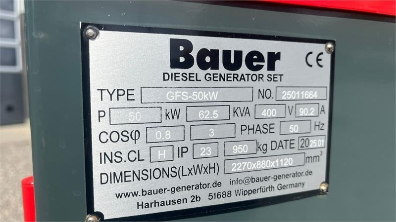 Bauer GFS-50 ATS, 50 kW/62,5 kVA - Genset: gambar 4 Bauer GFS-50 ATS, 50 kW/62,5 kVA - Genset: gambar 4