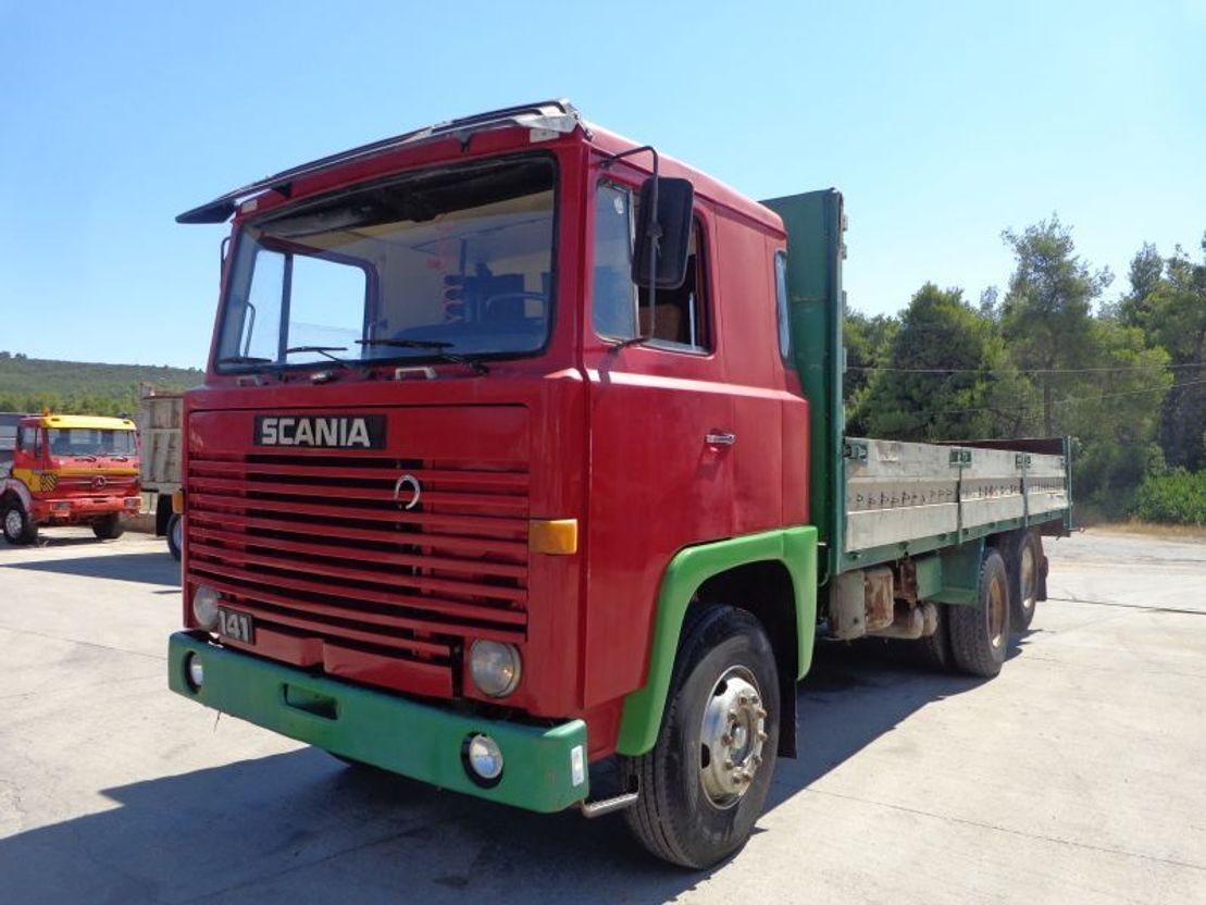Scania LB141 V8 SCANIA LBS 141 (6X2) V8 - Truk flatbed: gambar 1 Scania LB141 V8 SCANIA LBS 141 (6X2) V8 - Truk flatbed: gambar 1