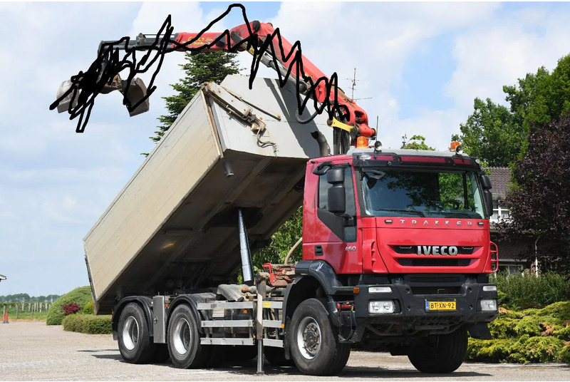 Iveco TRAKKER 450ps !!Z-KRAAN!!RADIO REMOTE!!3 SIDED TIPPER!!EURO5!! 10MM CHASSIS LIBIA!! - Truk jungkit, Truk derek: gambar 1 Iveco TRAKKER 450ps !!Z-KRAAN!!RADIO REMOTE!!3 SIDED TIPPER!!EURO5!! 10MM CHASSIS LIBIA!! - Truk jungkit, Truk derek: gambar 1