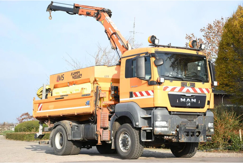 MAN TGS 18.320 4x4!! KRAN/!!!WINTERDIENST/DREISEITENKIPPER!!KOMMUNAL/KLIMA!! - Truk jungkit, Truk derek: gambar 1 MAN TGS 18.320 4x4!! KRAN/!!!WINTERDIENST/DREISEITENKIPPER!!KOMMUNAL/KLIMA!! - Truk jungkit, Truk derek: gambar 1