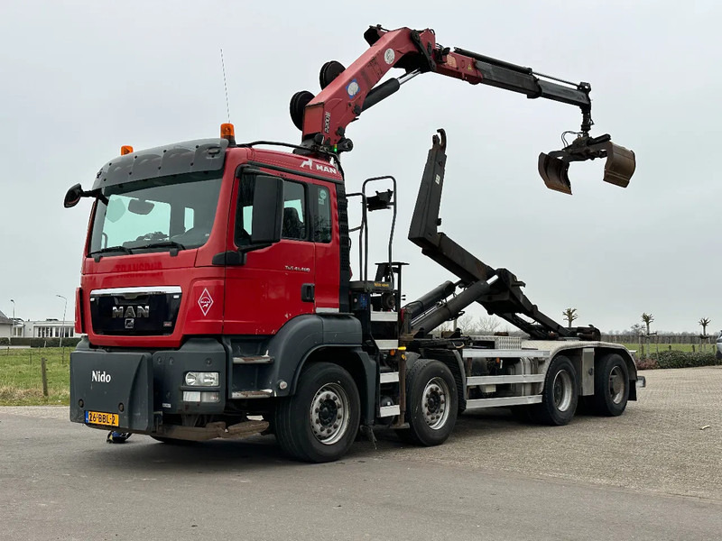 MAN TGS 41.400 8X4 WIDESPREAD!!HMF 22TM KRAAN/HAAK!!TOP!! - Hook lift, Truk derek: gambar 5 MAN TGS 41.400 8X4 WIDESPREAD!!HMF 22TM KRAAN/HAAK!!TOP!! - Hook lift, Truk derek: gambar 5