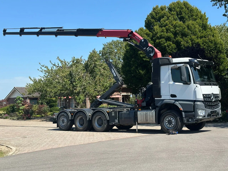 Mercedes-Benz Arocs 3251 8x4 TRIPLE!!28TM KRAAN/HAAK!!EURO6!!TOP! ZERO EMISSIE 2030!! - Hook lift, Truk derek: gambar 3 Mercedes-Benz Arocs 3251 8x4 TRIPLE!!28TM KRAAN/HAAK!!EURO6!!TOP! ZERO EMISSIE 2030!! - Hook lift, Truk derek: gambar 3