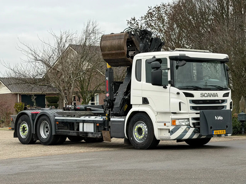 Scania P320 Z-KRAAN/RADIO REMOTE!!HAAK!!TOP 2017!!EURO6!! ZERO EMISSIE 2030!! - Hook lift, Truk derek: gambar 4 Scania P320 Z-KRAAN/RADIO REMOTE!!HAAK!!TOP 2017!!EURO6!! ZERO EMISSIE 2030!! - Hook lift, Truk derek: gambar 4