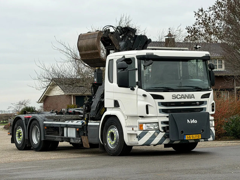 Scania P320 Z-KRAAN/RADIO REMOTE!!HAAK!!TOP 2017!!EURO6!! ZERO EMISSIE 2030!! - Hook lift, Truk derek: gambar 2 Scania P320 Z-KRAAN/RADIO REMOTE!!HAAK!!TOP 2017!!EURO6!! ZERO EMISSIE 2030!! - Hook lift, Truk derek: gambar 2