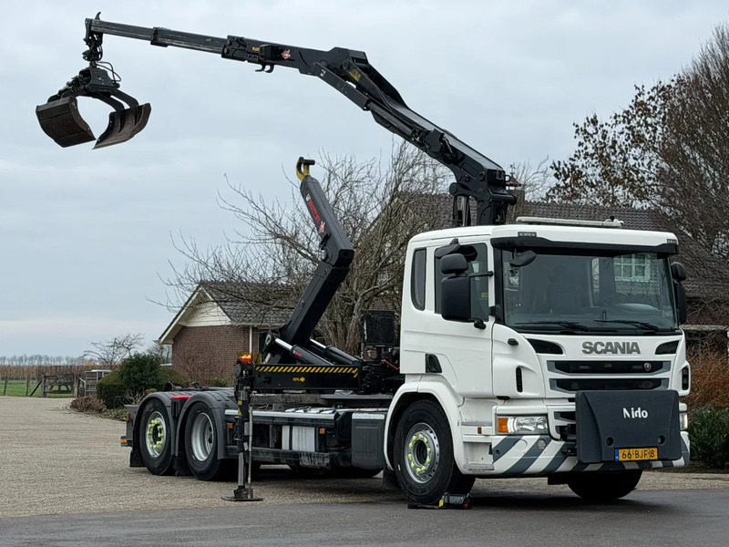 Scania P320 Z-KRAAN/RADIO REMOTE!!HAAK!!TOP 2017!!EURO6!! ZERO EMISSIE 2030!! - Hook lift, Truk derek: gambar 1 Scania P320 Z-KRAAN/RADIO REMOTE!!HAAK!!TOP 2017!!EURO6!! ZERO EMISSIE 2030!! - Hook lift, Truk derek: gambar 1