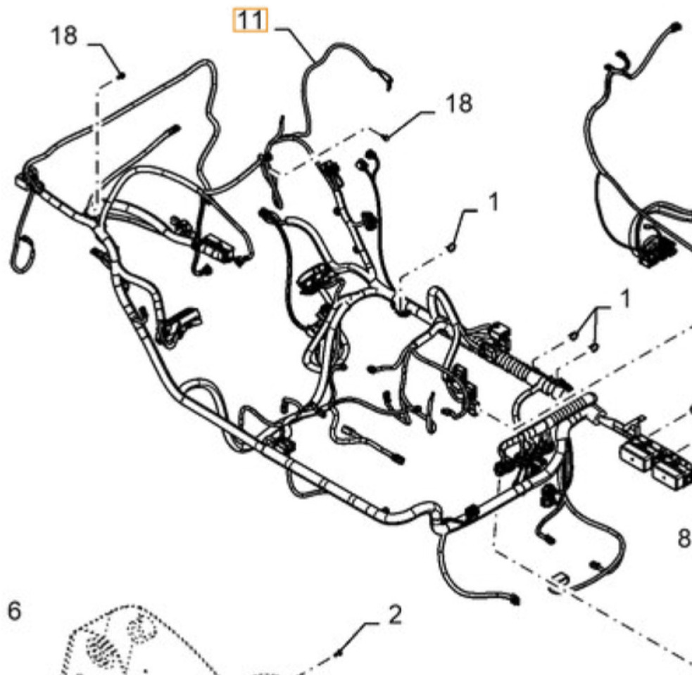 Case 47696882 - Kabel/ Kawat harness untuk Peralatan konstruksi: gambar 1 Case 47696882 - Kabel/ Kawat harness untuk Peralatan konstruksi: gambar 1